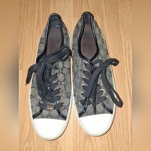 Coach C Logo Sneakers Signature Canvas Shoes